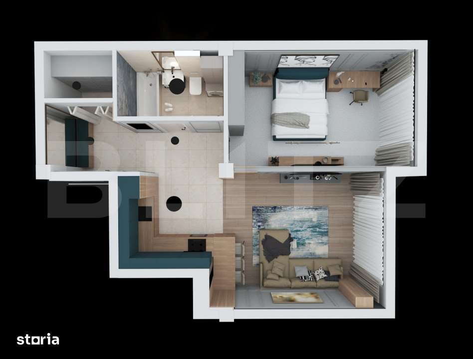 Apartament 2 camere, 61mp BLOC NOU in Sebes - Imagine principală: 5/6