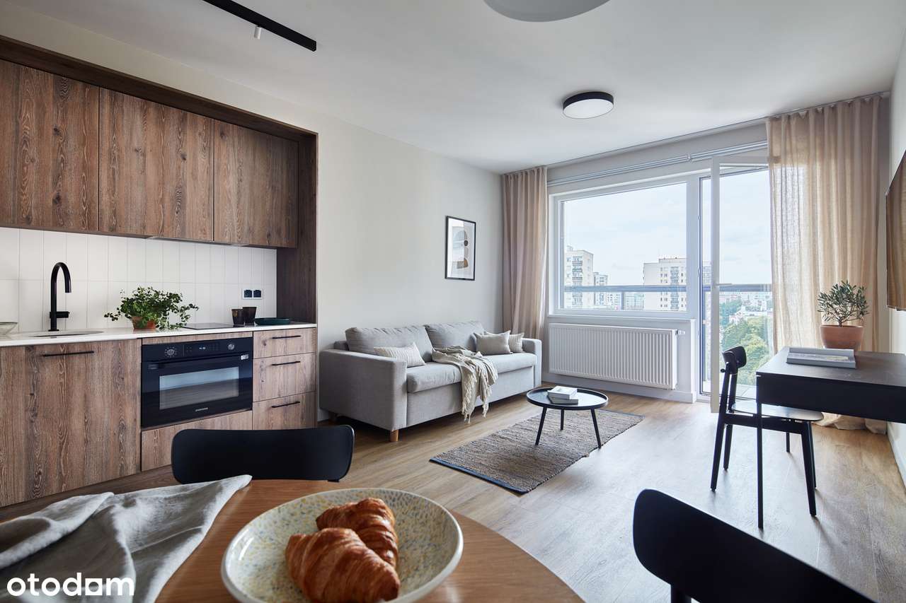Przestronne studio, kawalerka 32m |metro Wilanowska| bez prowizji