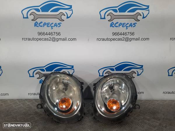 OTICA OTICAS ESQUERDA DIREITA MINI COOPER R55 R56 R57 OPTICA OPTICAS FAROL FAROIS ORIGINAIS - 1