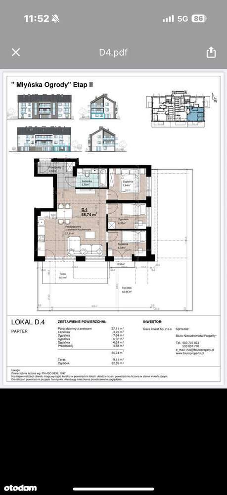 Nowoczesne 3-pokojowe mieszkanie z wielkim prywatnym ogródkiem - Pełny obrazek: 1/6