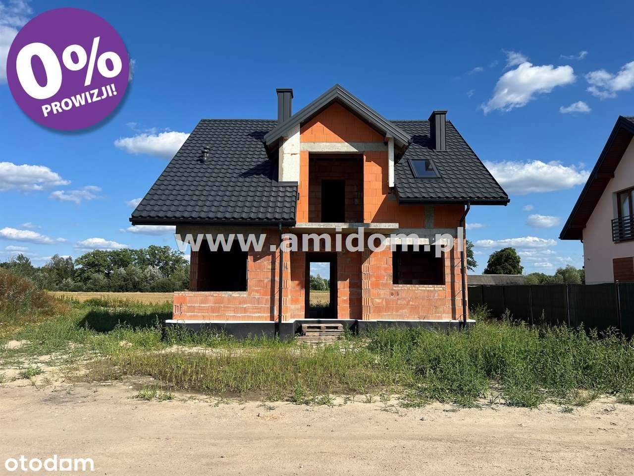 Nadbiel, dom wolnostojący w budowie, działka1420m-1