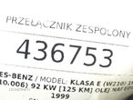 PRZEŁĄCZNIK ZESPOLONY MERCEDES-BENZ KLASA E (W210) 1995 - 2003 E 220 CDI (210.006) 92 kW [125 KM] - 5