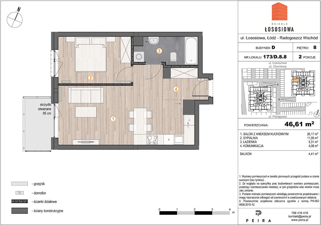 Osiedle Łososiowa | mieszkanie 2-pok. | 173 - Pełny obrazek: 2/7