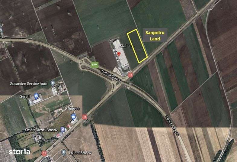 Teren intravilan 41.476 mp Sanpetru DN 11 Centura Brasov -Tg. Secuiesc - Imagine principală: 1/8