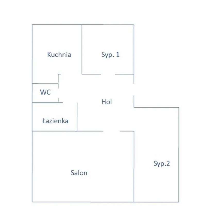 Mieszkanie o pow. 53m2, balkon, IV piętro, do remontu, os. Asnyka-7