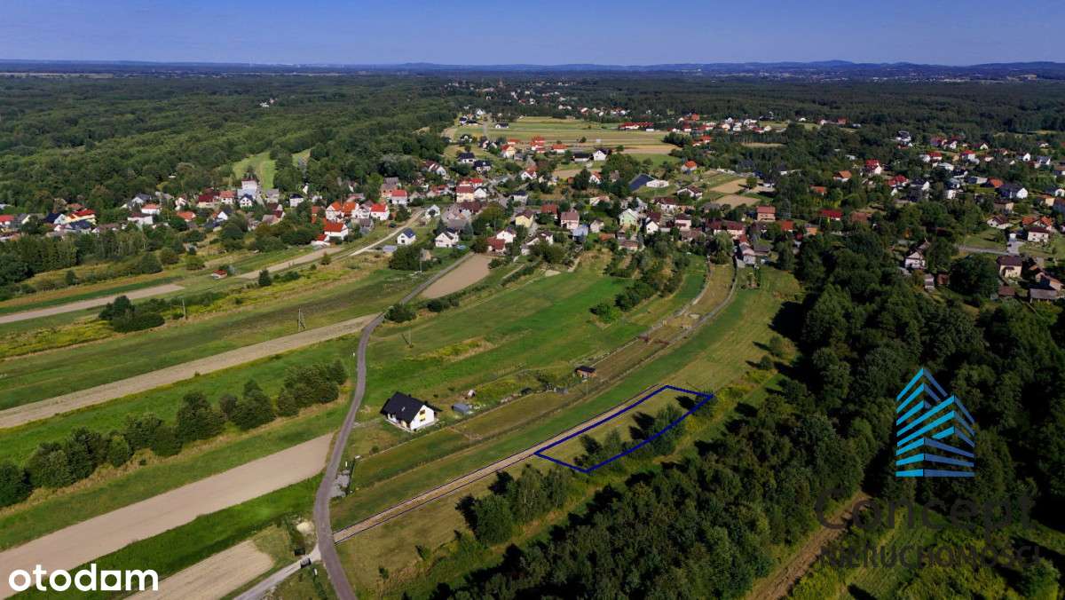 Mokrzyska - działka budowlana 12 arów - Pełny obrazek: 5/11