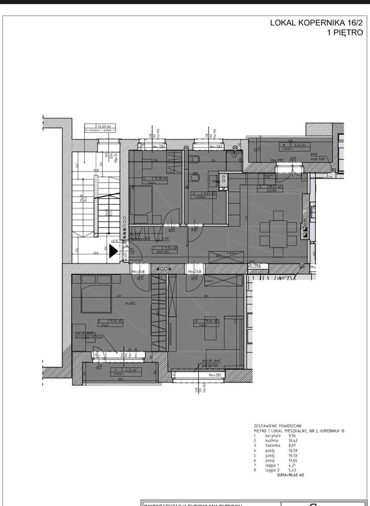 Mieszkanie na sprzedaż, ul. Kopernika, 3 pokoje, 2 loggie, piwnica-7