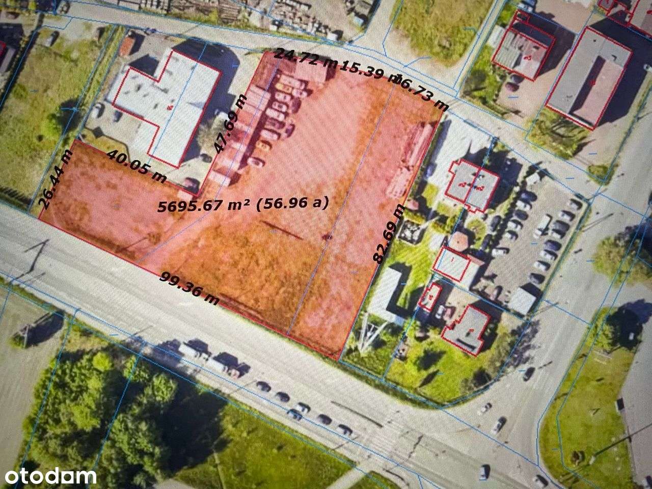 Działka usługowo - handlowa na sprzedaż! 5685 m2 ! - Pełny obrazek: 1/20