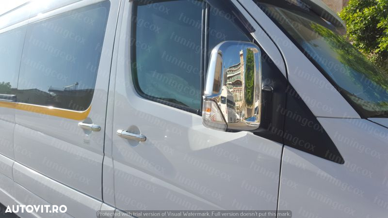 Parasolar parbriz Mercedes Sprinter 06-12 ,Oglinzi cromate,deflector capota - 3