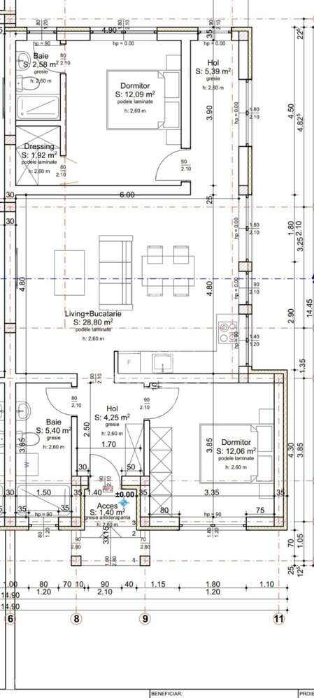 Duplex cu 3 camere, pe parter, in Sacalaz - Imagine principală: 2/3