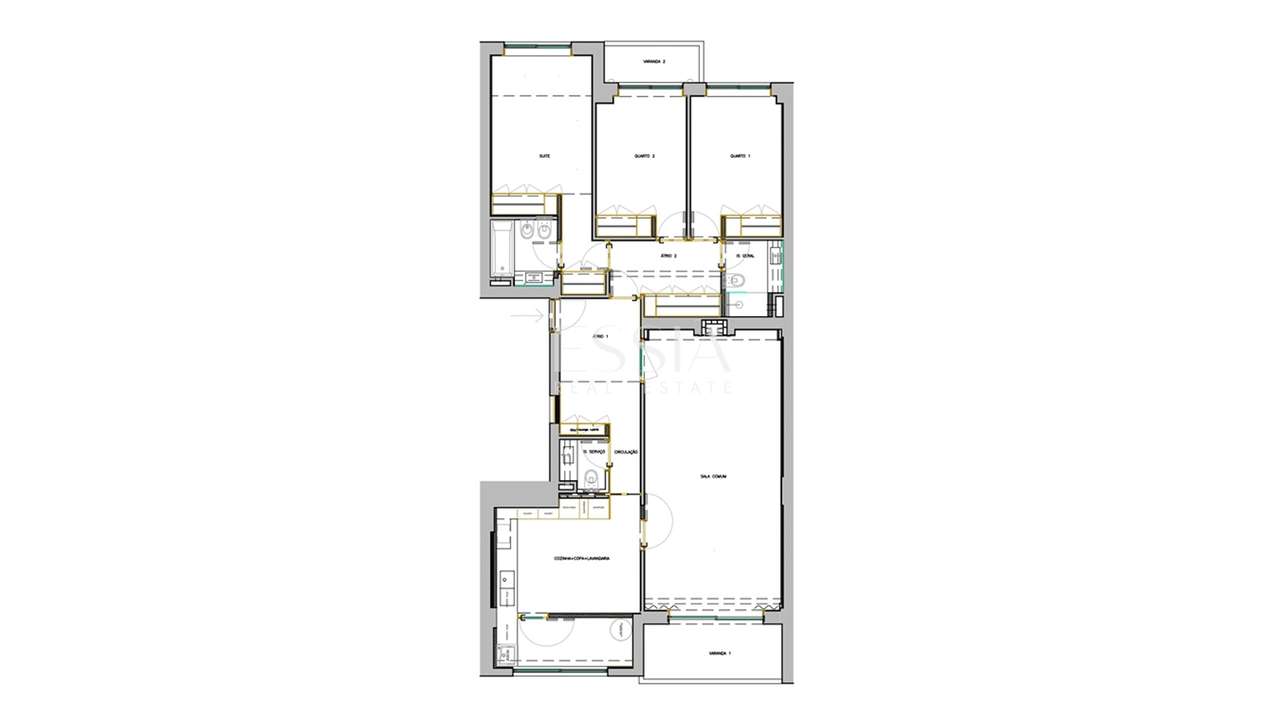 Apartamento T3 Renovado com Varandas na Avenida da Boavista-33