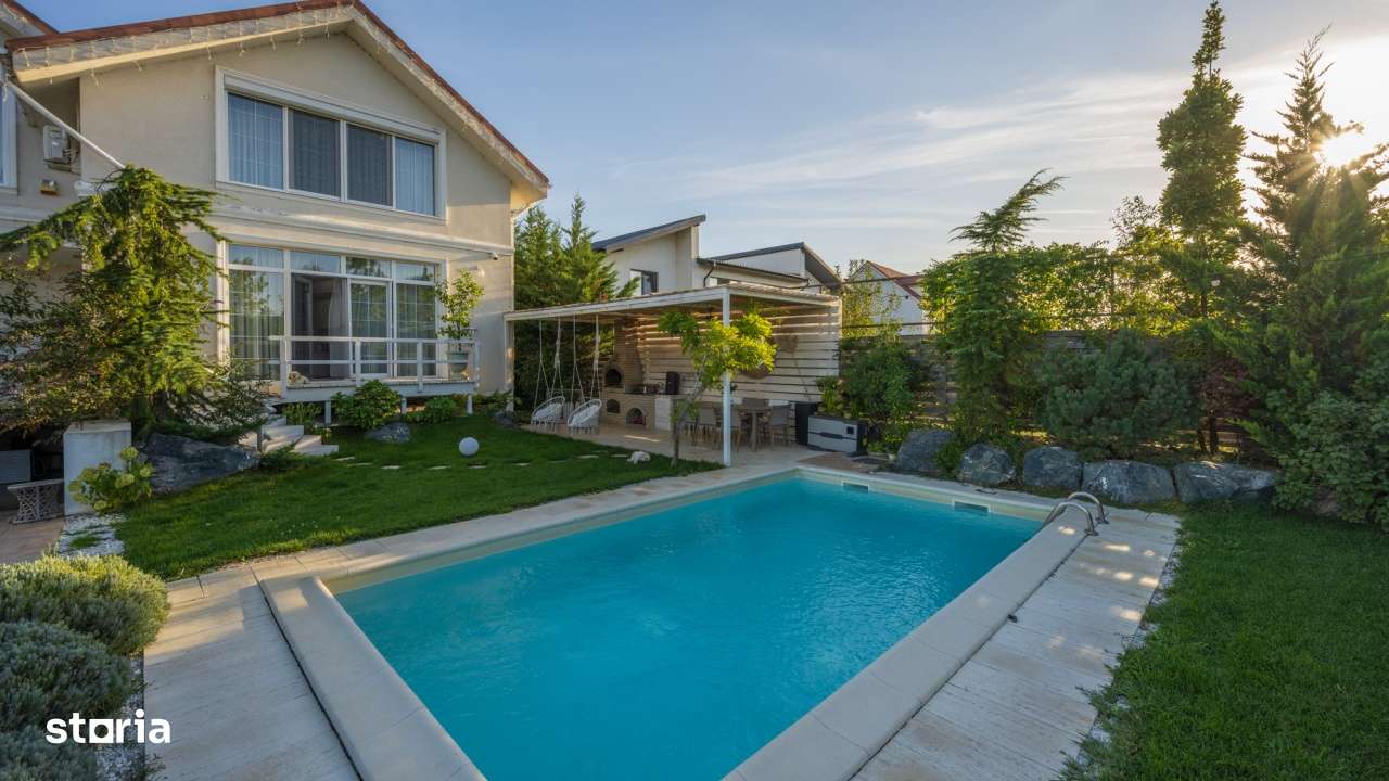 Vila superba cu piscina Otopeni drum privat - Imagine principală: 4/15
