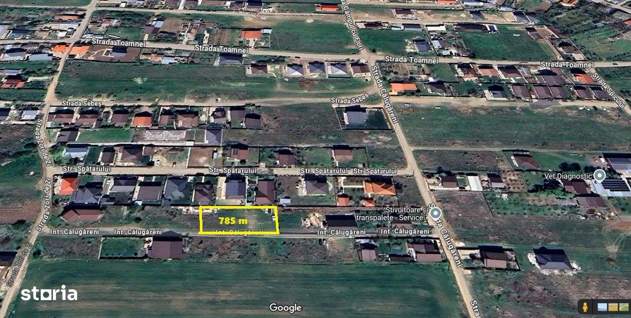 Domnesti Int Calugareni 785m teren + drum separat - Imagine principală: 1/3
