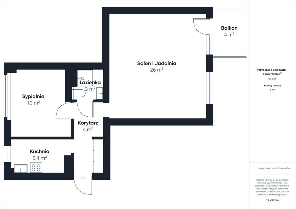 Nowoczesne mieszkanie z balkonem po remoncie-19