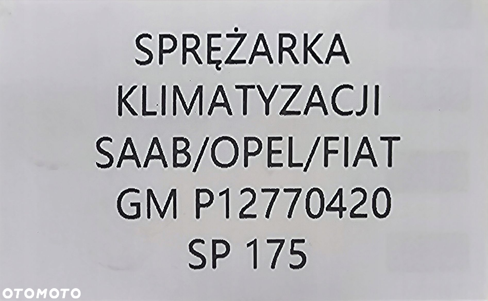 NOWA ORG SPRĘŻARKA KLIMATYZACJI OPEL / SAAB 93 - P12770420 - 7