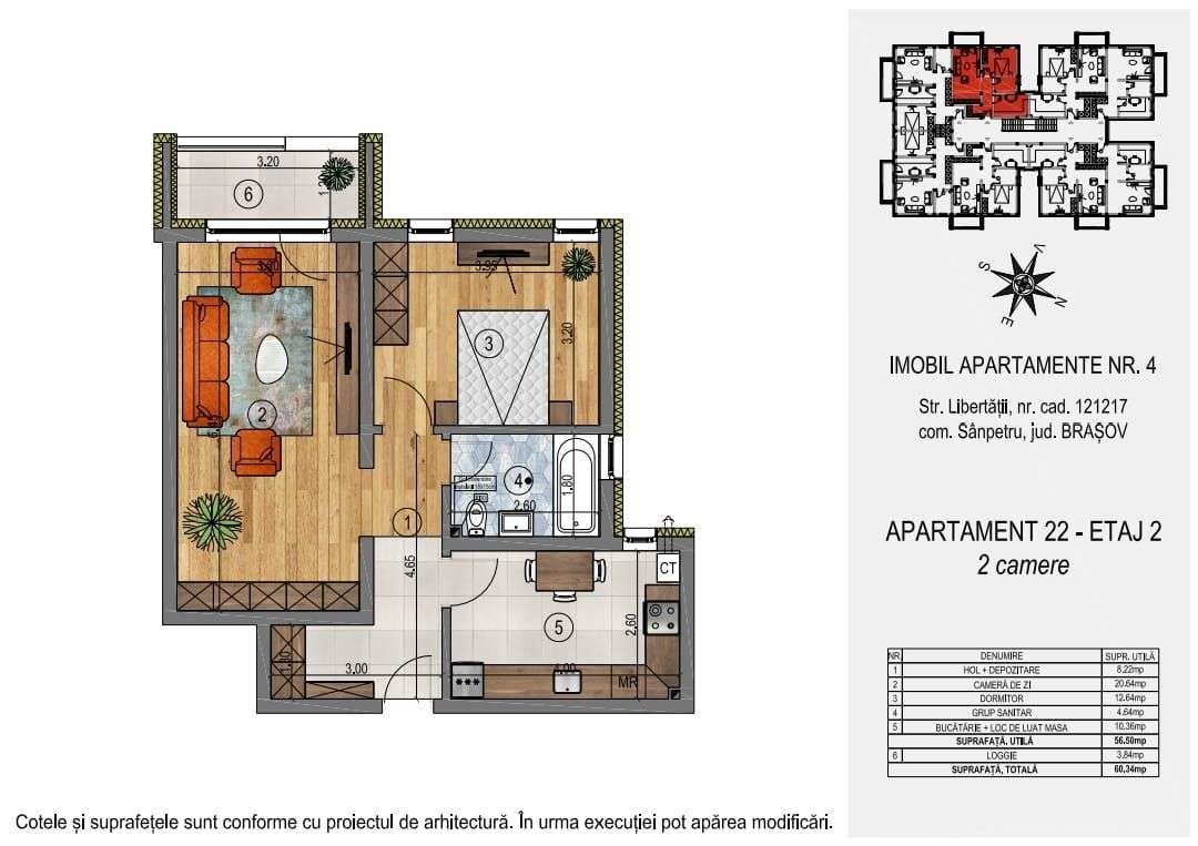 TVA redus 50% Apartament 2 camere etaj 2 Ofertă Limitată!!!-3