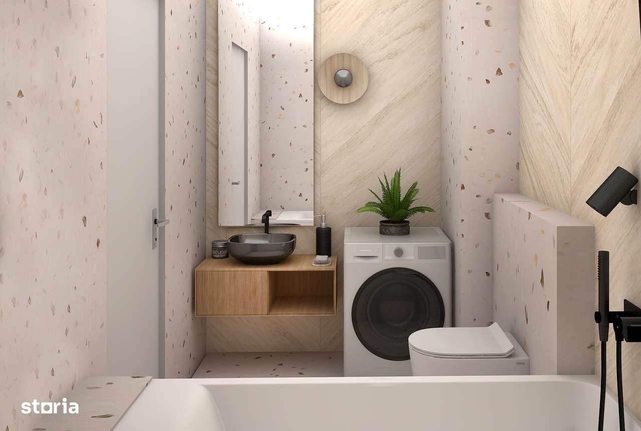 Garsoniera finisata la cheie, decomandata, terasa de 15mp, Magnolia-3