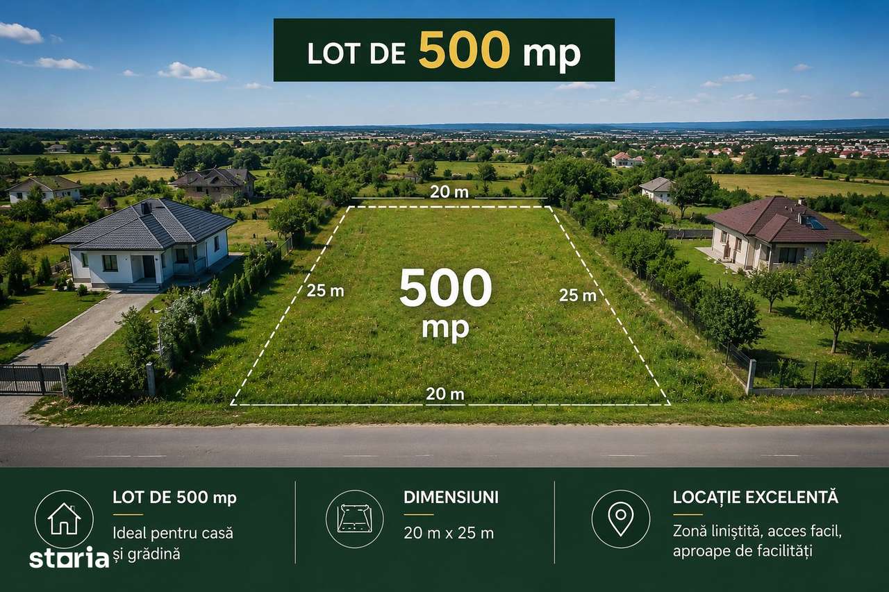 Loturi teren intravilan 500-1500 mp, lângă Pădurea de Tei-1