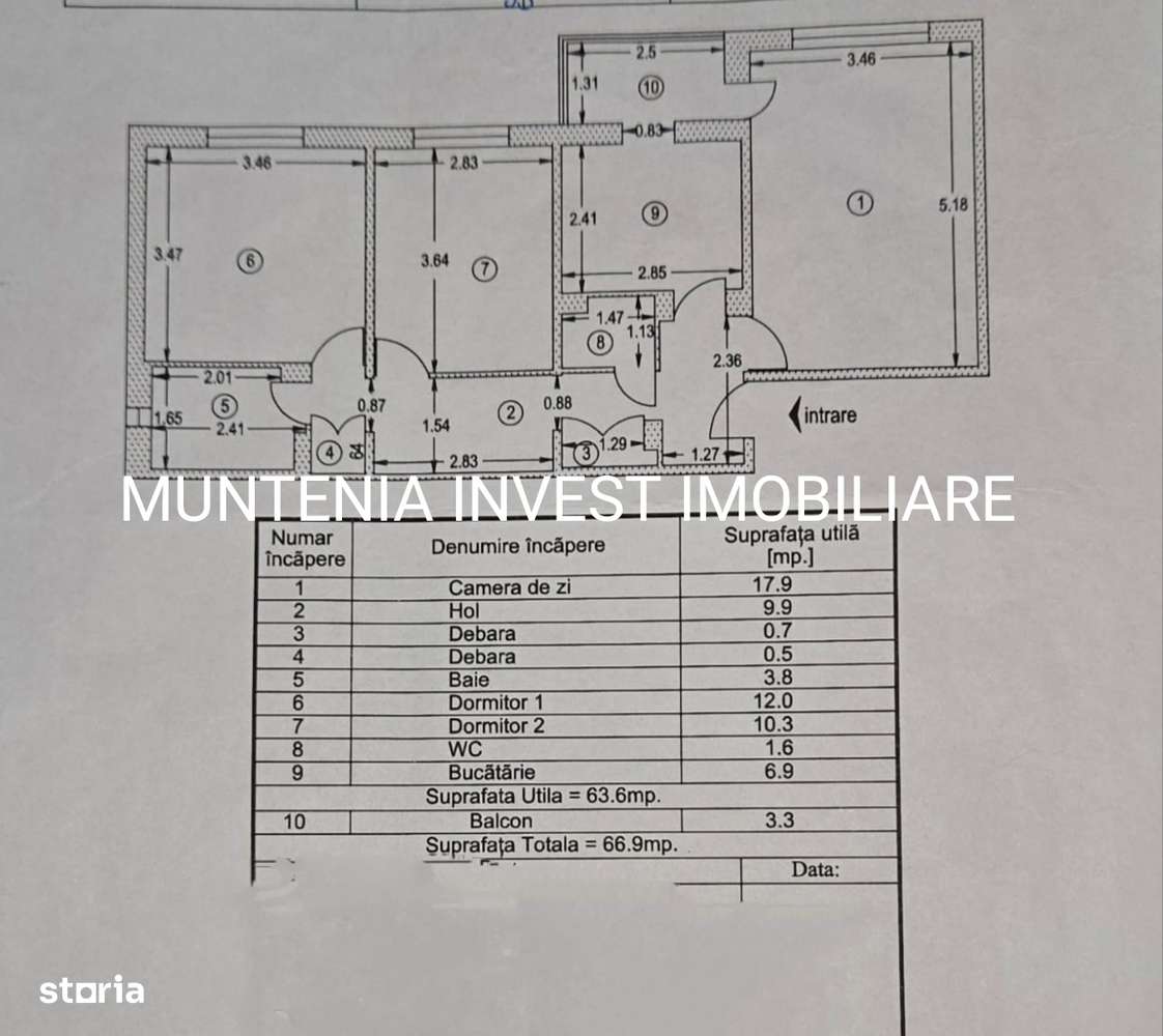 Ap. 3 camere cf. I, dec. Nord, zona Dedeman-9