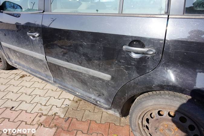 DRZWI TYLNE LEWE TOURAN I 1T LC9Z  CZARNY VOLKSWAGEN 2003-2006 - 2