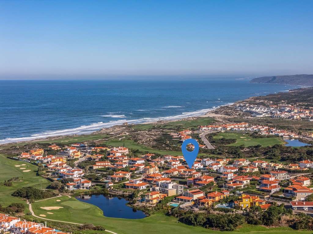 Moradia T3 com piscina, jardim, garagem e vista no Praia d'el Rey B...-56