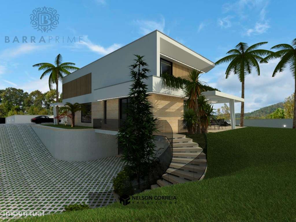 Lote de terreno com projeto aprovado para moradia com piscina, em Pêra - Grande imagem: 4/8