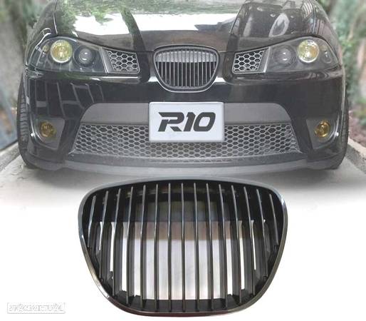 GRELHA FRONTAL PARA SEAT IBIZA CORDOBA 6L 02-08 PRETA - 1