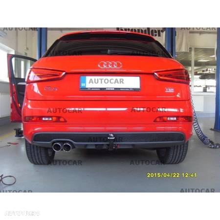 Carlig de remorcare pentru Audi Q3 SUV demontabil verticat- din 2011- - 23