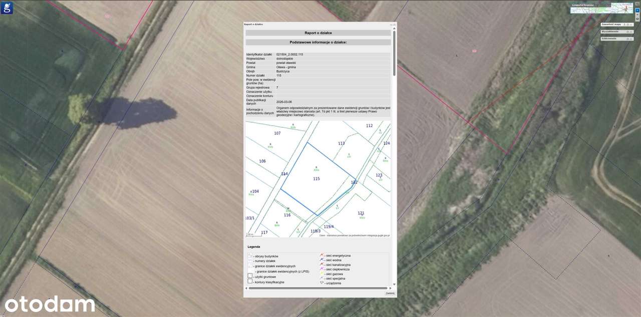 Działka Rolna 11 618 m2 pod Bystrzycą (Oława)-5