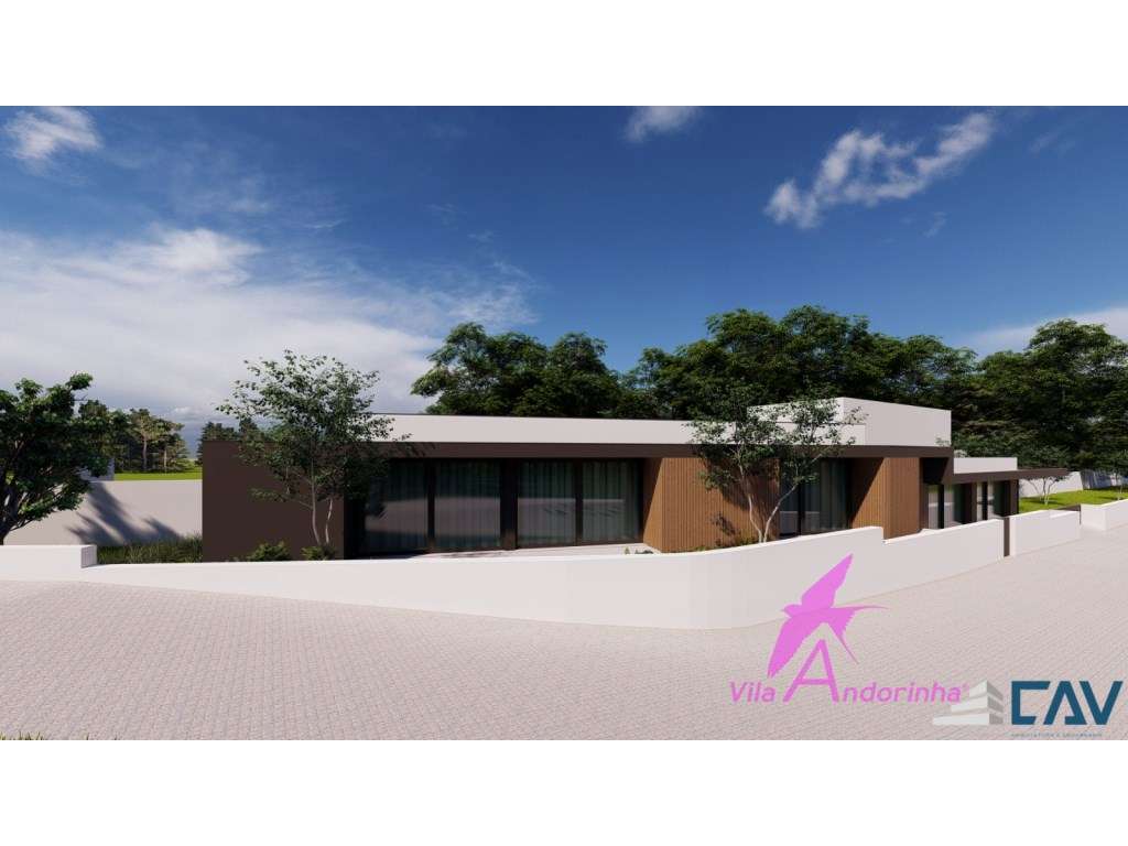 Terreno com projeto aprovado para moradia térrea T3 em Moledo - Grande imagem: 3/9