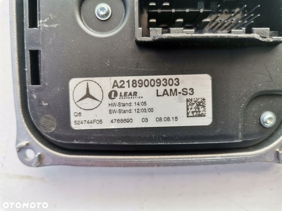 Mercedes A2189009303 Moduł Przetwornica LED Oryg. - 2