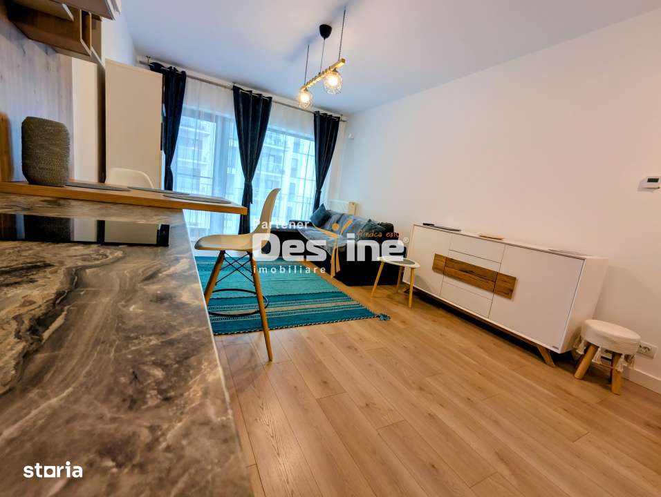Apartament modern 51mp mobilat utilat loc de parcre boxa Silk District - Imagine principală: 4/15