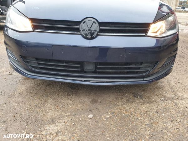 Bara Spoiler Fata cu Locas Senzori Parcare Volkswagen Golf 7 Break Combi 2013 - 2017 Culoare LH5X - 1