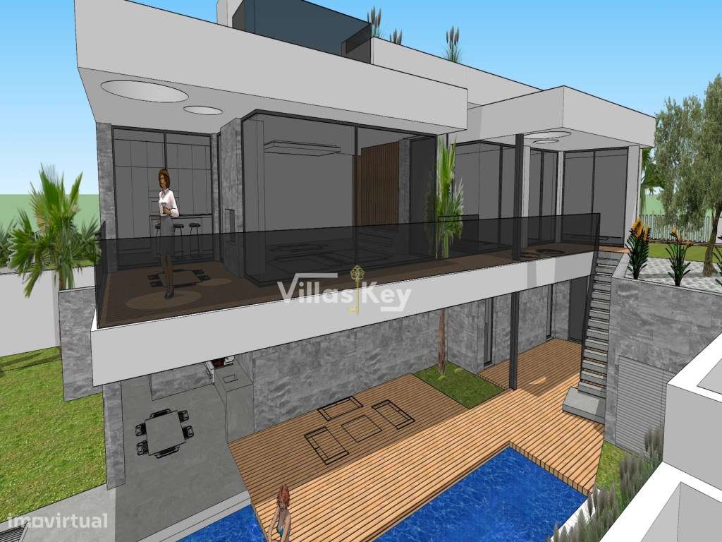 Moradia com 3 quartos, jardim, piscina, vista mar, ao lado da praia...-8