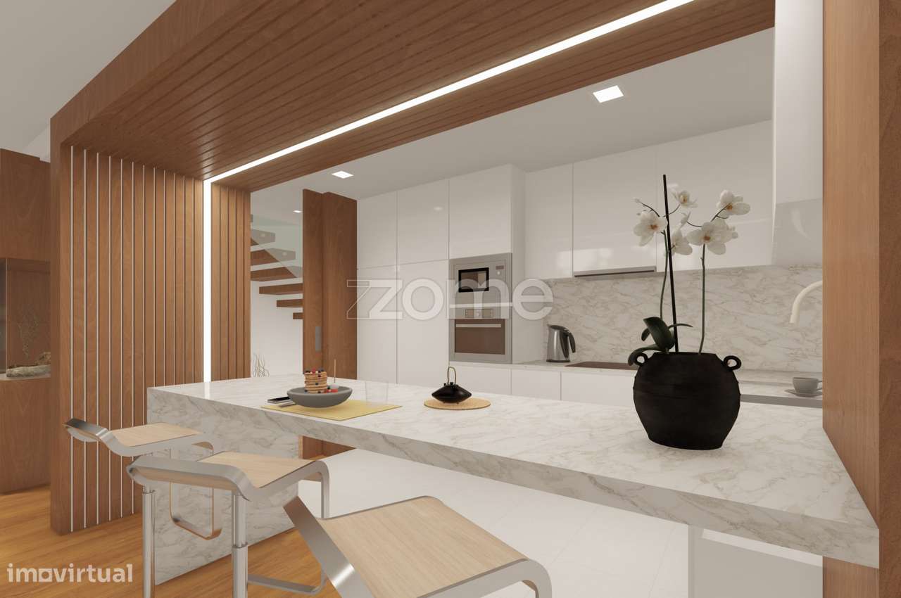 Moradia T3+1 Novas de Arquitetura Moderna na Trofa - Grande imagem: 4/51