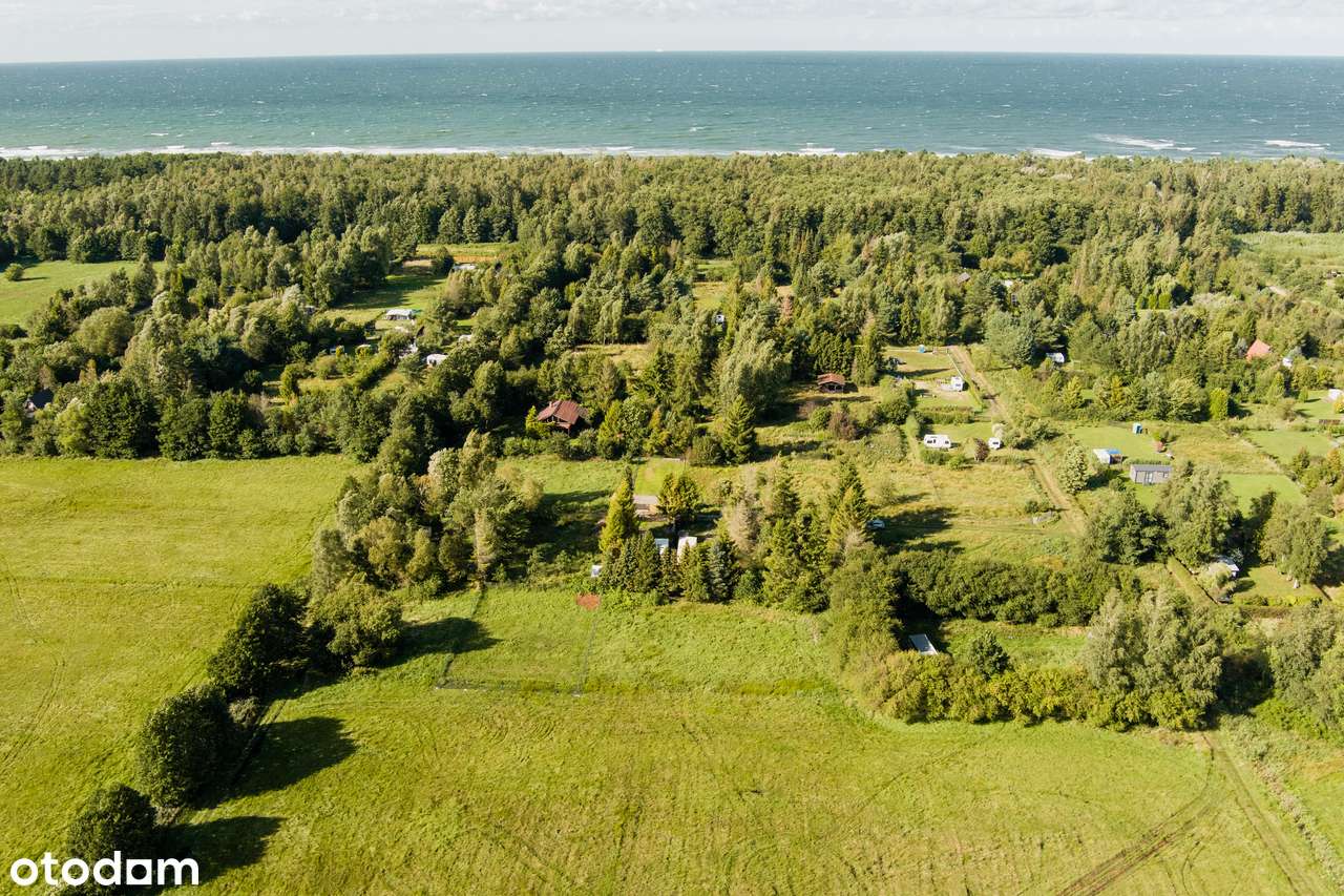Działka NAD MORZEM – 300 m do plaży! Cisza, natura, prywatność