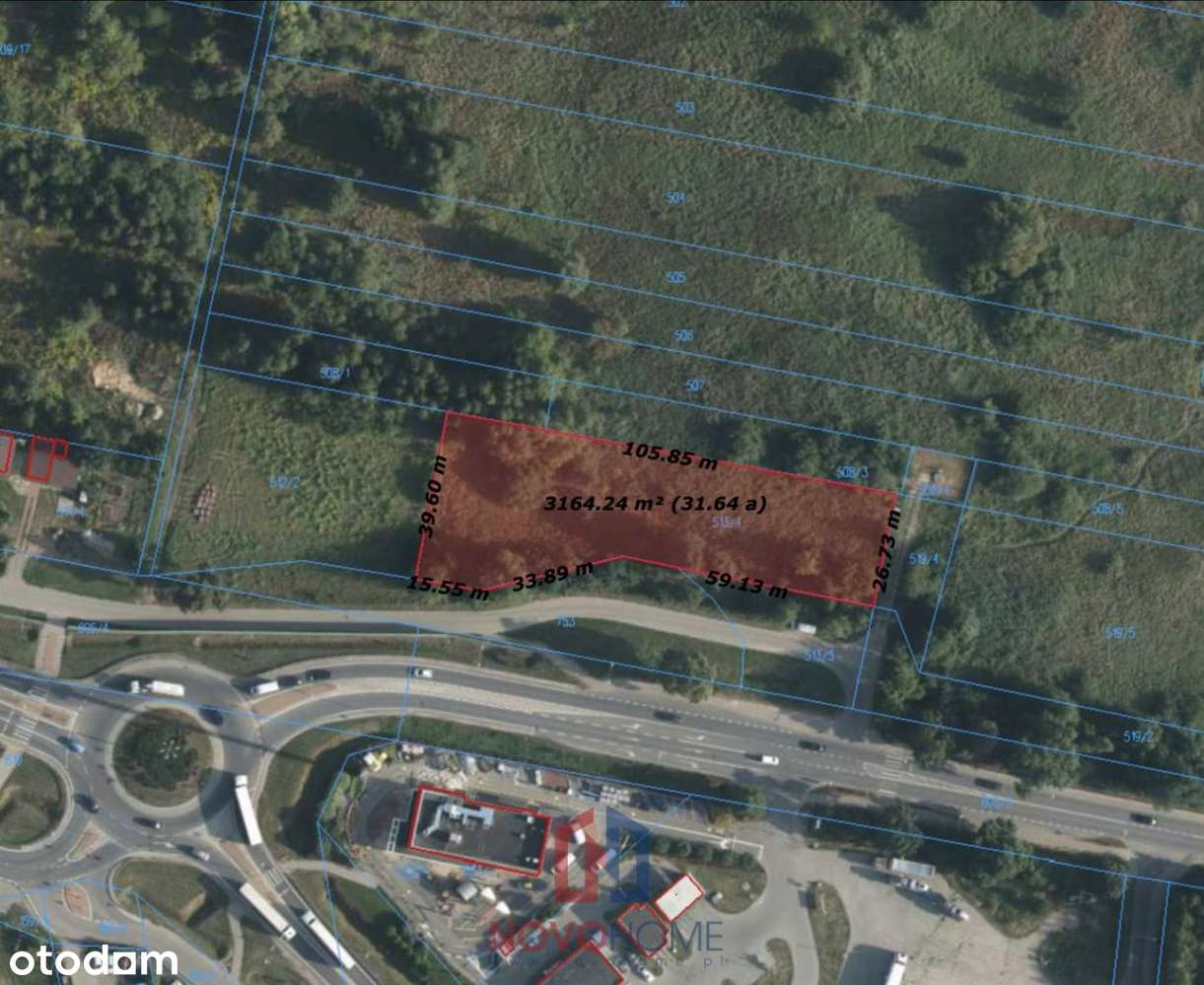 Działka inwestycyjna, Nowe Iganie na przeciwko McD - Pełny obrazek: 2/5