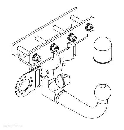 HAK HOLOWNICZY Z KULĄ WYPINANĄ PIONOWO +MODUŁ13PIN7P +WIĄZKA JEEP GLADIATOR2019+ - 12