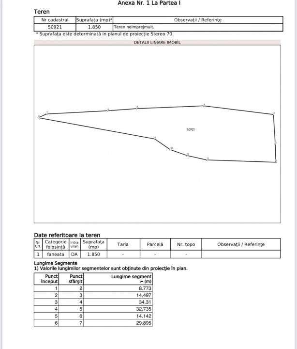 Teren pentru constructie in Valea Ierii cu front la dum asfaltat si ut - Imagine principală: 4/4