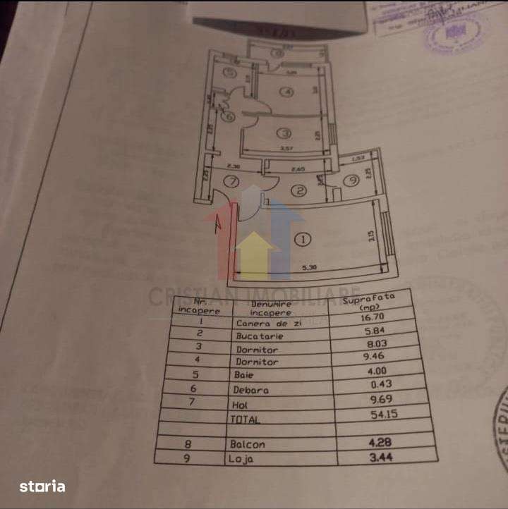 Apartament 3 camere zona Progresu ETAJ 3 - Imagine principală: 3/8