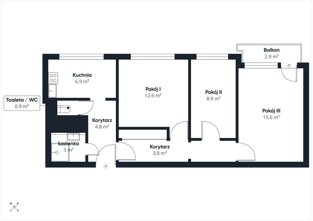 3 pokoje z pięknym widokiem do własnej aranżacji - Pełny obrazek: 2/20