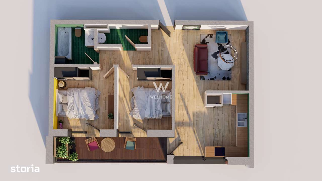 Apartament 3 camere LA CHEIE., cu parcare subterana, Sibiu - Imagine principală: 3/16