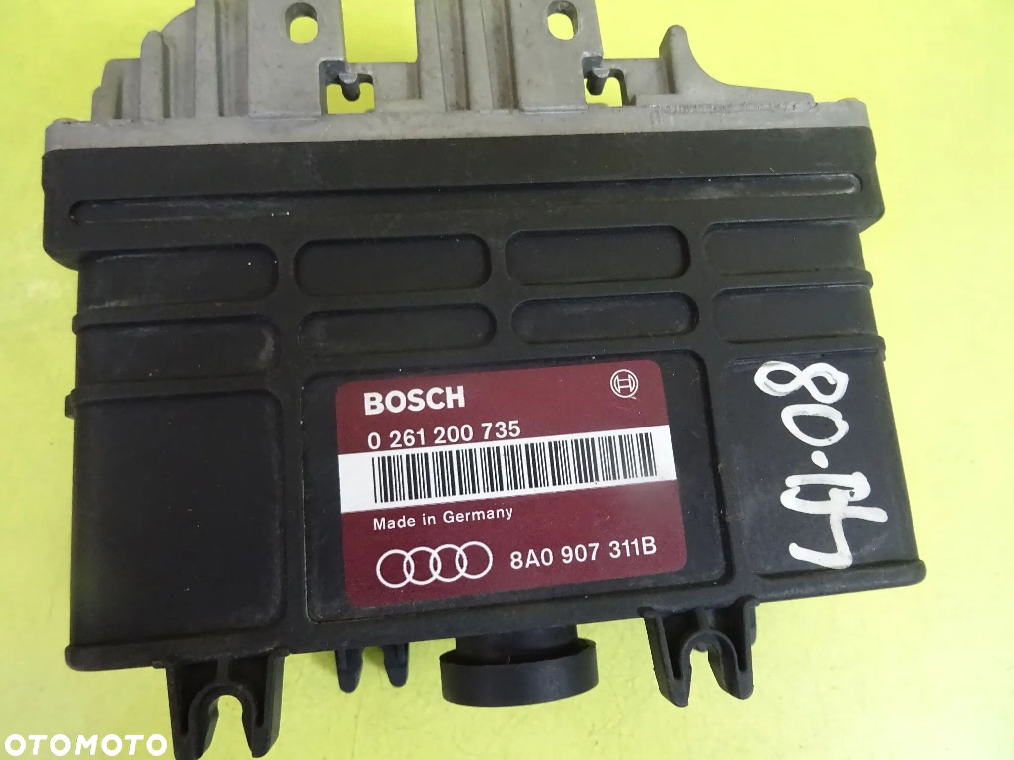 KOMPUTER SILNIKA AUDI 80 B4 0261200735 / 8A0907311B NR1578 - 1