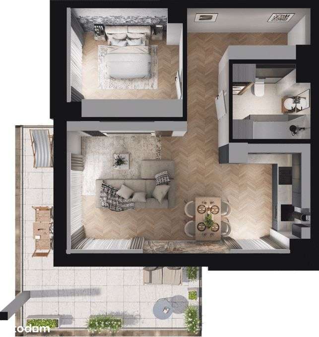 Ville Garden | mieszkanie 2-pok. | C.23 - Pełny obrazek: 4/10