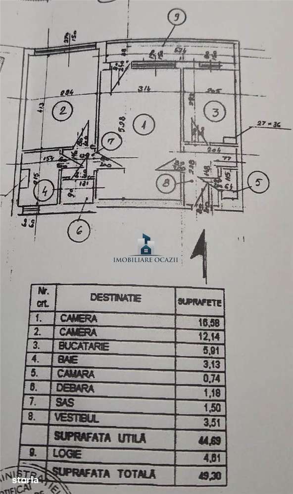 Apartament 2 camere Semidecomandat Emil Racovita