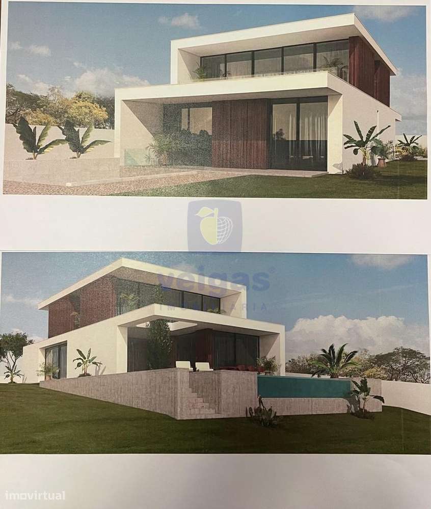 Terreno com Projeto  para Moradia T4 com Piscina – Serra da Pescaria,-5