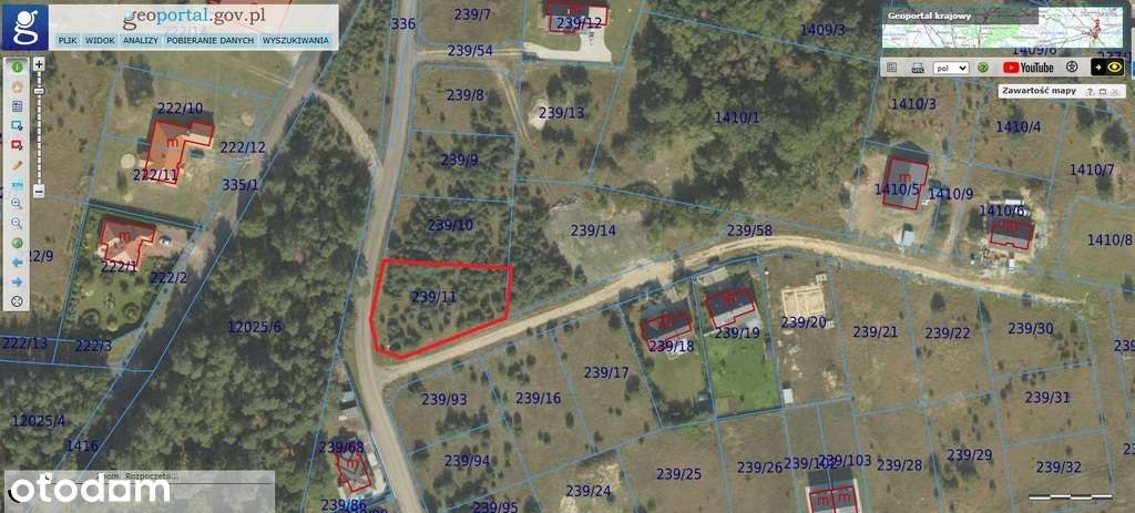 Działka z warunkami zabudowy Łochowo 1346 m²-1