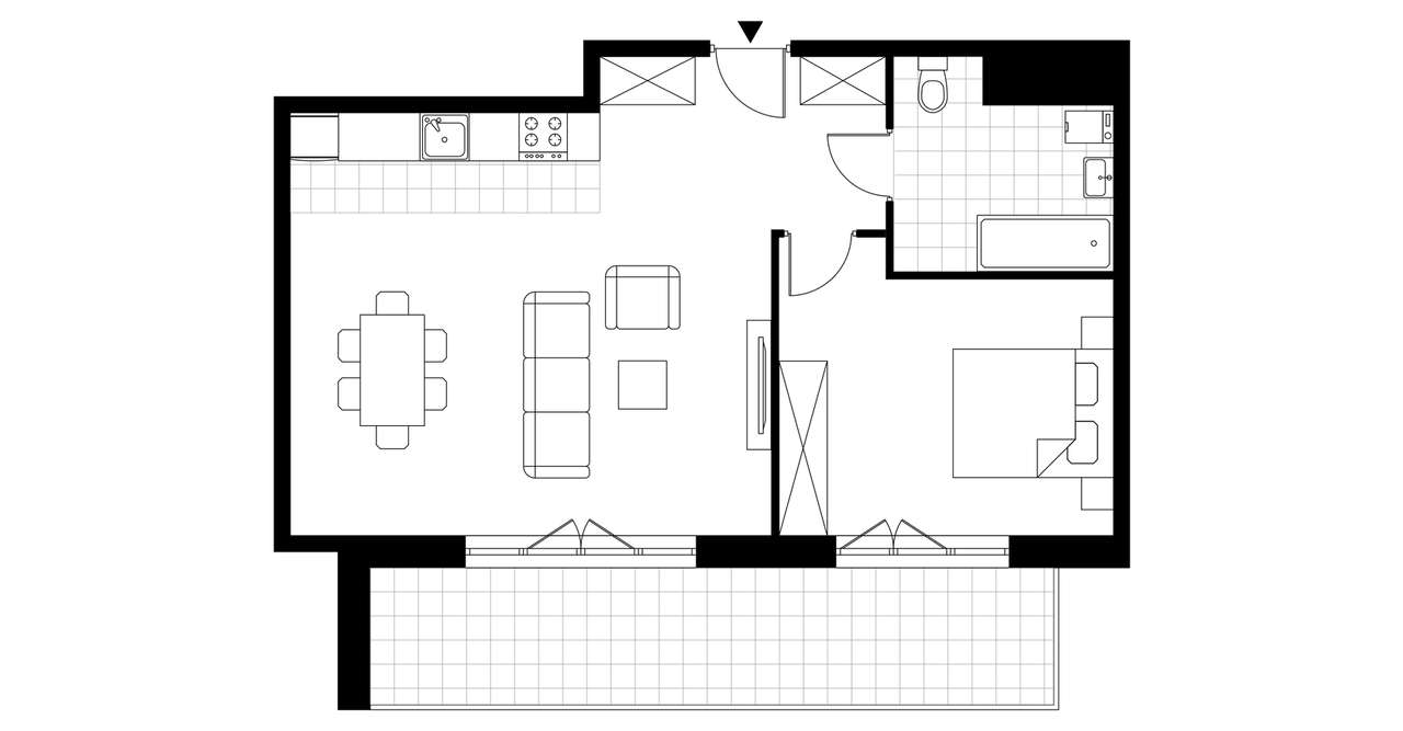 2-pokojowe mieszkanie 53m2 + balkon Bez Prowizji - Pełny obrazek: 4/9