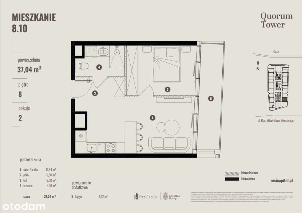 Apartament z loggią nad Odrą-10