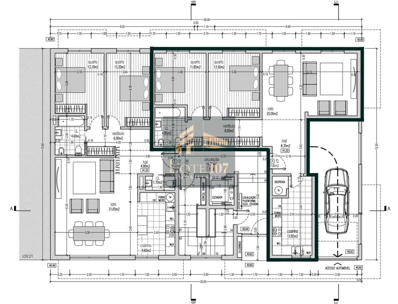 Apartamento T2 Novo em Val Flores-24